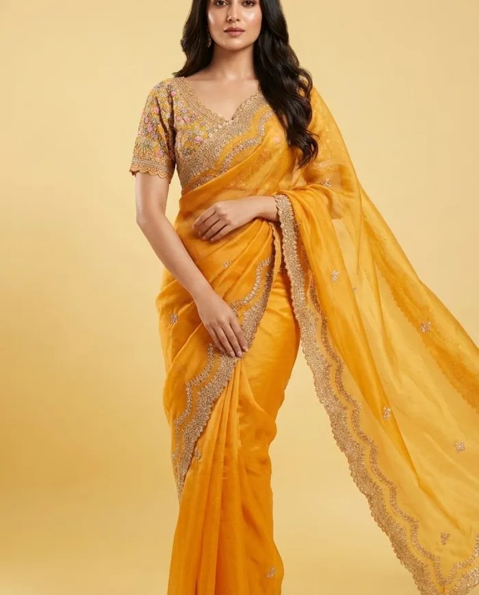 Cora Silk Resham & Cutdana Saree
