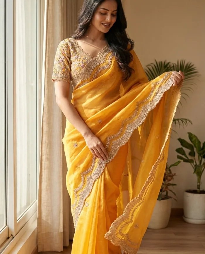 Cora Silk Resham & Cutdana Saree